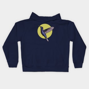 Violet Sabrewing Hummingbird Kids Hoodie